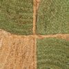 615346 Alfombra de diseño rústico 160x230 yute natural y verde