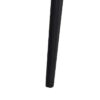 615354 Silla con reposabrazos diseño moderno acero negro y tapizado beige con costuras