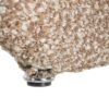 615377 Silla de diseño moderno tapizado total tela tonos beige tipo bouclé