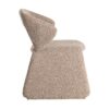 615377 Silla de diseño moderno tapizado total tela tonos beige tipo bouclé