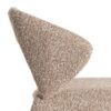 615377 Silla de diseño moderno tapizado total tela tonos beige tipo bouclé