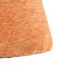 615402 Silla de diseño moderno tapizado total color calabaza con gran pata central