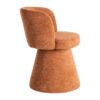 615402 Silla de diseño moderno tapizado total color calabaza con gran pata central