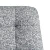 615406 Silla de diseño moderno metal negro y tapizado jaspeado verde