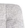 615407 Silla de diseño moderno metal negro y tapizado jaspeado gris