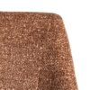 615409 Silla de diseño moderno metal negro y tapizado jaspeado ocre