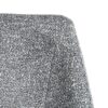615409 Silla de diseño moderno metal negro y tapizado jaspeado verde