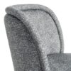 615414 Silla de diseño moderno tapizado jaspeado verde y patas de hierro
