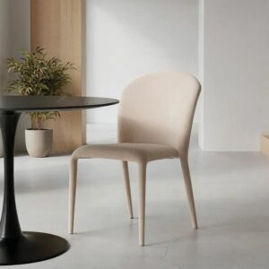 615457 Silla de diseño moderno tapizado total tela gris
