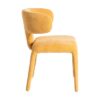 615469 Silla de diseño moderno con tapizado total en tela color mostaza