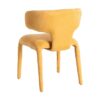 615469 Silla de diseño moderno con tapizado total en tela color mostaza