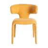 615469 Silla de diseño moderno con tapizado total en tela color mostaza