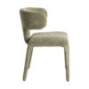 615471 Silla de diseño moderno con tapizado total en tela color verde