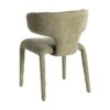 615471 Silla de diseño moderno con tapizado total en tela color verde