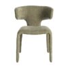 615471 Silla de diseño moderno con tapizado total en tela color verde