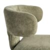 615471 Silla de diseño moderno con tapizado total en tela color verde