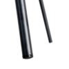 615487 Silla de diseño moderno formas redondeadas tapizado terracota y patas de metal negro