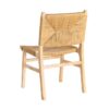 615494 Silla de diseño rústico vintage madera y fibras naturales