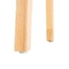615496 Taburete alto de diseño rústico vintage madera y fibras naturales