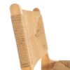 615496 Taburete alto de diseño rústico vintage madera y fibras naturales