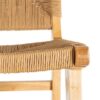 615497 Taburete alto de diseño rústico vintage madera y fibras naturales