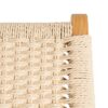 615498 Sillón butaca de diseño rústico vintage madera y fibras naturales
