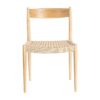 615499 Silla de diseño rústico vintage madera de fresno y fibras naturales
