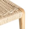 615500 Silla de diseño rústico vintage madera de fresno y fibras naturales