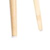 615500 Silla de diseño rústico vintage madera de fresno y fibras naturales