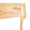 615500 Silla de diseño rústico vintage madera de fresno y fibras naturales
