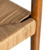 615501 Silla de diseño rústico vintage madera marrón y fibras naturales