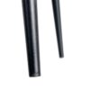 615506 Silla de diseño industrial símil piel camel y patas metal negro