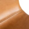615506 Silla de diseño industrial símil piel camel y patas metal negro