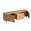 615869 Mueble de televisión de diseño rústico 160 madera de mango acabado natural