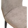 616600 Silla de diseño moderno BREMEN tapizado tonos beige y patas hierro negro