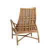 717200 Sillón butaca con reposabrazos diseño vintage YUCATÁN ratán natural con cojín
