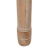 800111 Silla de diseño clásico madera con lino beige capitoné y respaldo medallón