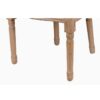 800116 Silla de diseño clásico madera con terciopelo gris respaldo medallón