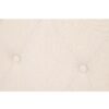 800117 Cabecero de diseño clásico 160 madera y tapizado capitoné lino beige