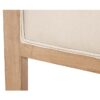 800117 Cabecero de diseño clásico 160 madera y tapizado capitoné lino beige