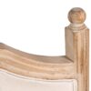 800118 Cabecero de diseño clásico 160 madera y tapizado capitoné lino beige