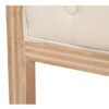 800118 Cabecero de diseño clásico 160 madera y tapizado capitoné lino beige