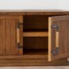 34NJ25206 Mueble de televisión de diseño HEREA 198 madera de fresno acanalado - Imagen 2