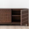 34NJ25130 Mueble de televisión de diseño DARA 210 madera de roble oscuro relieves - Imagen 2