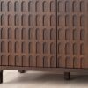 34NJ25129 Aparador de diseño DARA 210 madera de roble oscuro relieves - Imagen 4