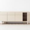 34AC25584CB Aparador de diseño moderno EO 200 porcelánico y beige brillo - Imagen 2