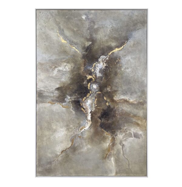 6561004 Cuadro óleo de diseño abstracto BERNA TORMENTA 150 pintado a mano