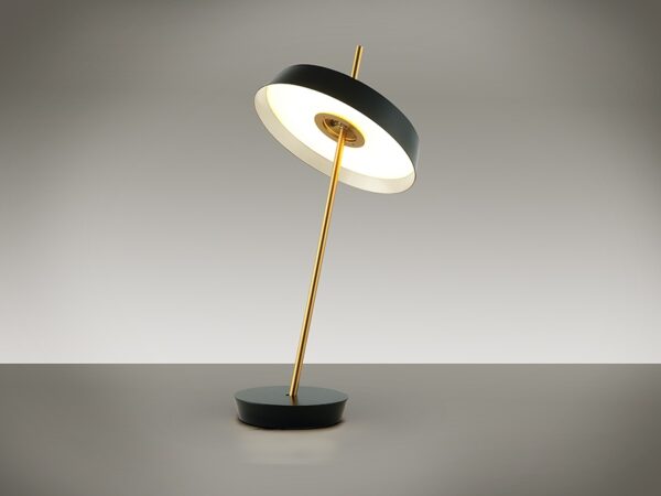 147248 Lámpara de sobremesa de diseño moderno VERTIGO 61 metal dorado y negro
