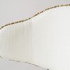 34DF2572M Silla de diseño moderno CLOE tapizado blanco y mostaza metal negro - Imagen 4