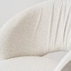 34DF2510 Silla de diseño moderno SUN tapizado beige y blanco roto patas madera - Imagen 4